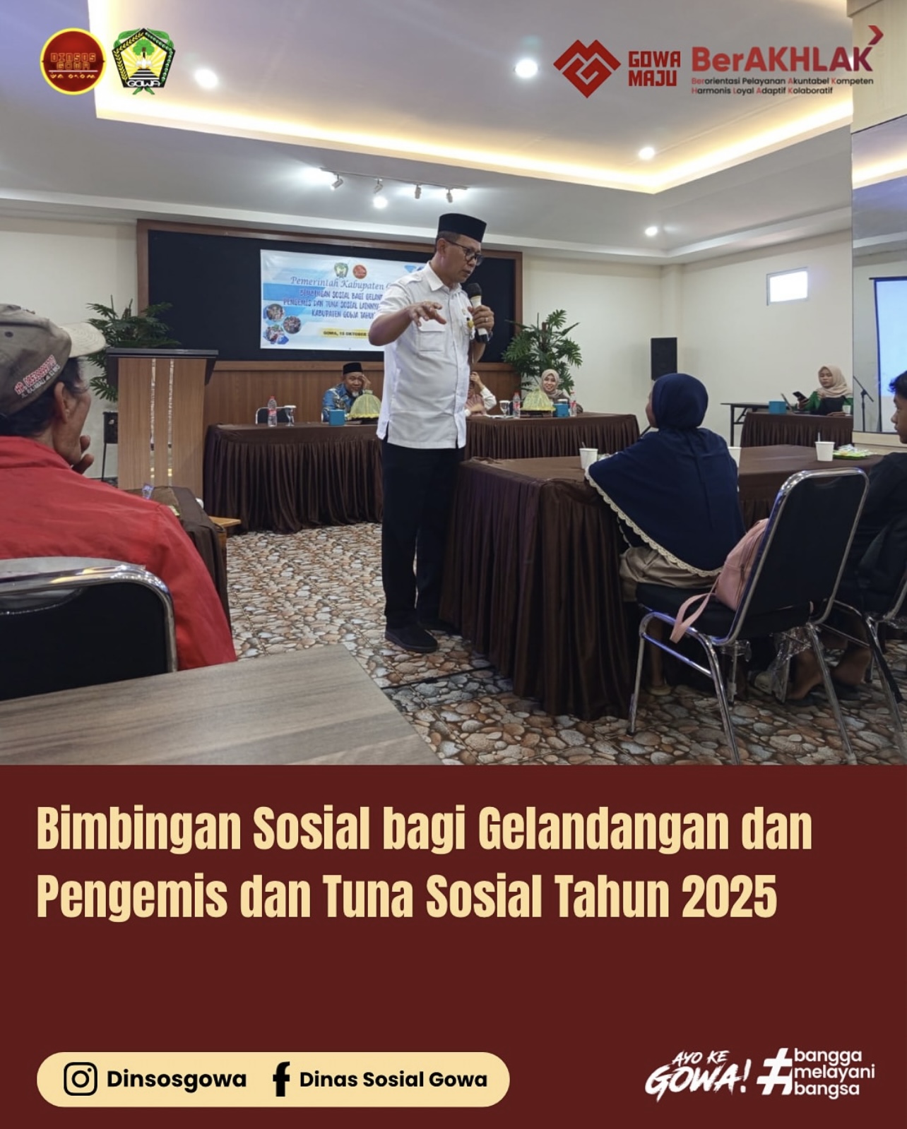 Bimbingan Sosial bagi Gelandangan, Pengemis dan Tuna Sosial Tahun 2025
