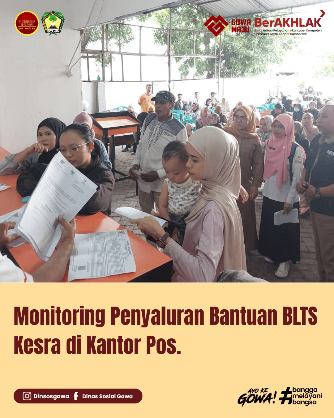 Monitoring Penyaluran Bantuan BLTS Kesra di Kantor Pos