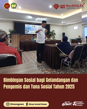 Bimbingan Sosial bagi Gelandangan, Pengemis dan Tuna Sosial Tahun 2025