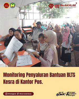Monitoring Penyaluran Bantuan BLTS Kesra di Kantor Pos