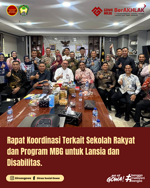 Rapat Koordinasi Terkait Sekolah Rakyat dan Program MBG untuk Lansia dan Disabilitas